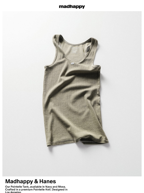 madhappy newsletter: Hanes Pointelle Tank