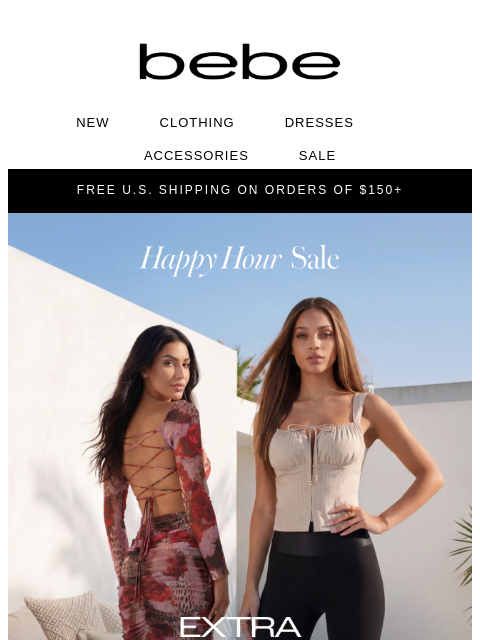bebe newsletter: Extra 50% Off… yeah, we’re serious