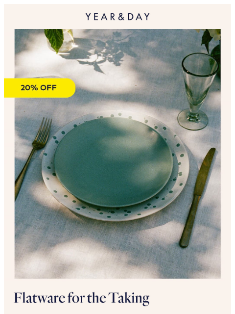 yearandday newsletter: Flatware 101