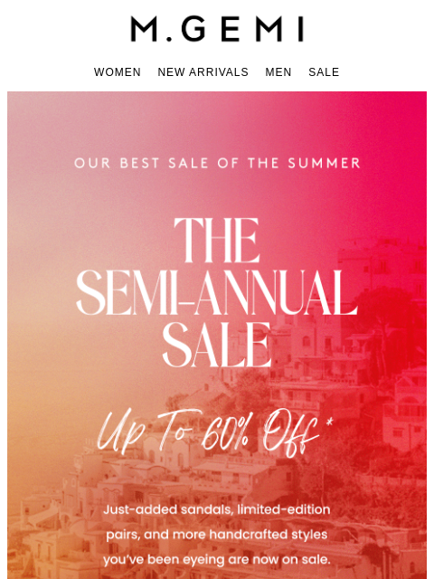 mgemi newsletter: THE SEMI-ANNUAL SALE