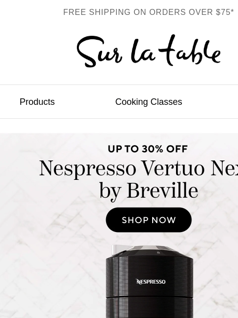 surlatable newsletter: Freshly brewed deals.