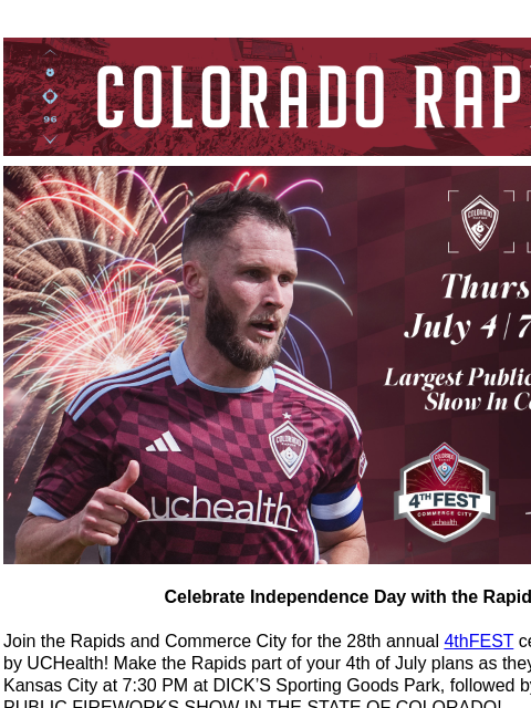 Rapids Captain Keegan Rosenberry Selected for the 2024 MLS All-Star Game CR_Header_600x100.jpg 4thFest! Celebrate Independence Day with the Rapids! Join the Rapids and Commerce City for the 28th annual