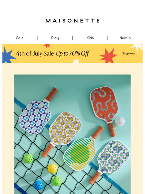 maisonette newsletter: The Toy Edit Is Here — July 4th Deals Inside