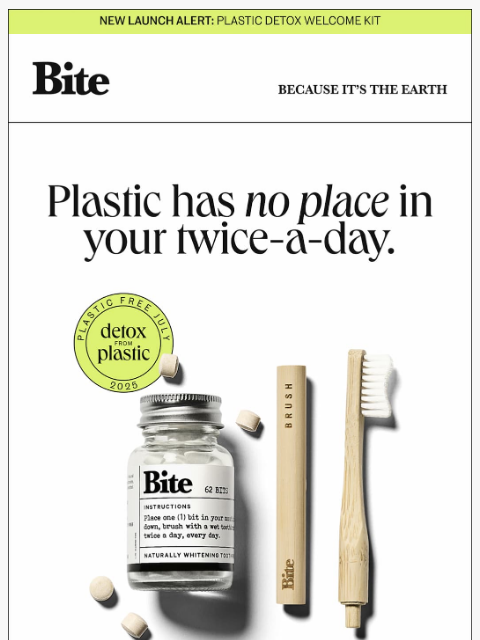 bitetoothpastebits newsletter: JUST LAUNCHED: PLASTIC DETOX KIT