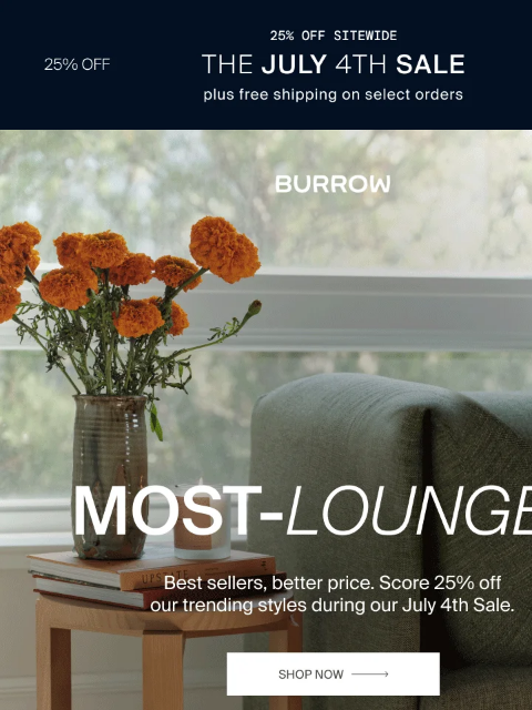 burrow newsletter: Save BIG on crowd favorites