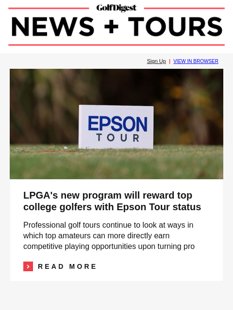 golfdigest newsletter: There's a new poster child for the ball rollback