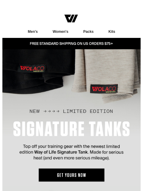 wolaco newsletter: New | Way of Life Signature Tanks
