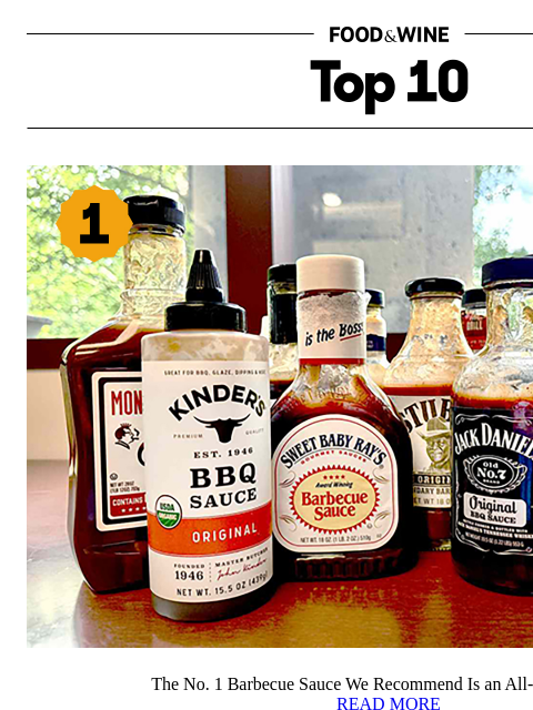 foodandwine newsletter: The No. 1 Barbecue Sauce We Recommend Is an All-Ti...