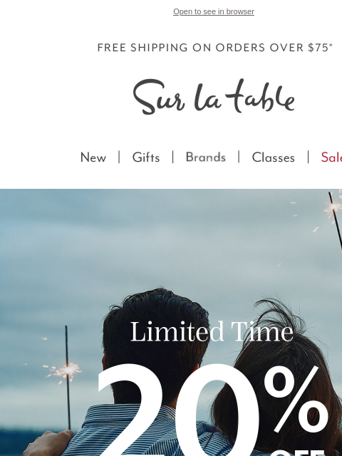 surlatable newsletter: 20% Off Coupon, Handpicked Favorites