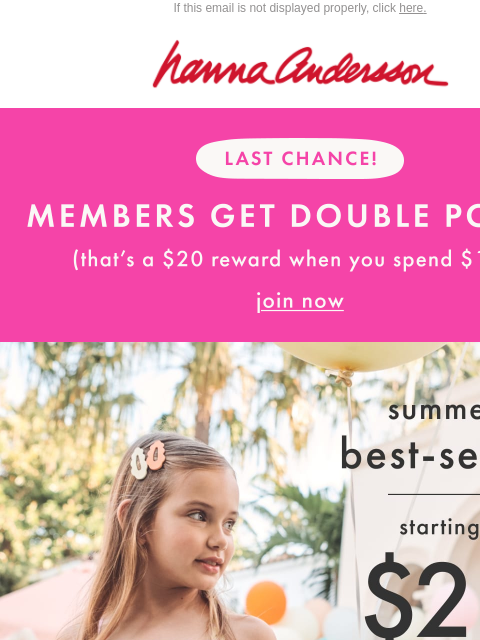 hannaandersson newsletter: Summer’s Best-Sellers From $20