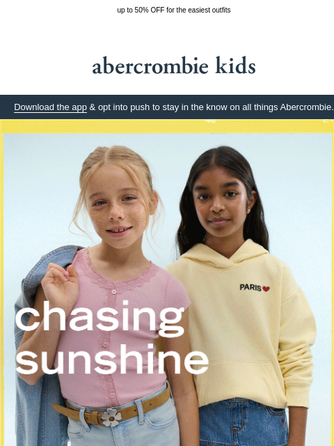 abercrombie newsletter: their summer schedule is packed