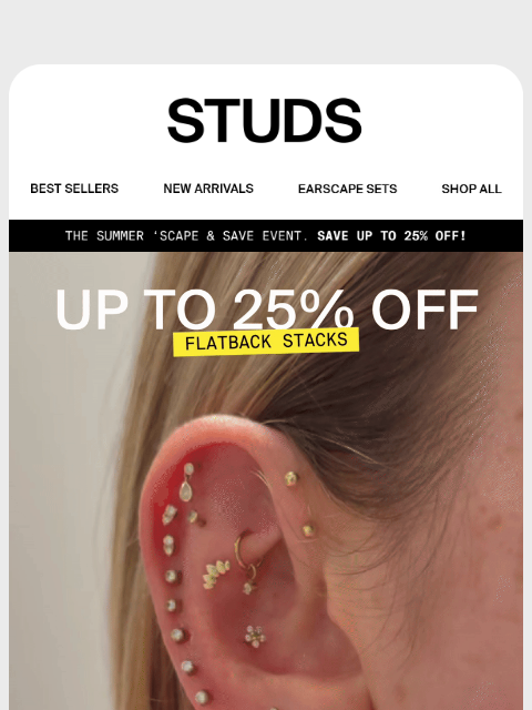 studs newsletter: Stack & Save on Flatbacks 🥞💕