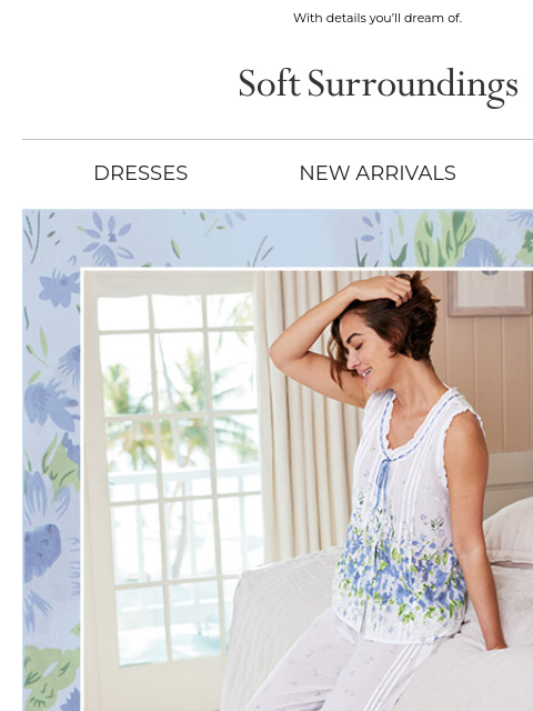 softsurroundings newsletter: Settle Into New Cotton Softness.