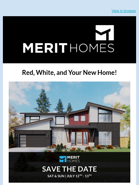 merithomesinc newsletter: SAVE THE DATE: Sanford's Model Home Debut π