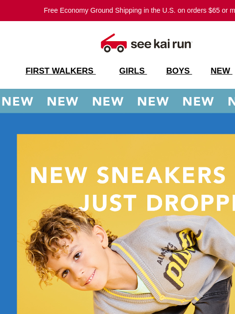 seekairun newsletter: Fresh Fall Sneakers for Fast Little Feet