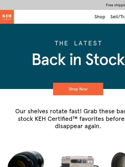 keh newsletter: Guess who's back (for now) 📸 👀