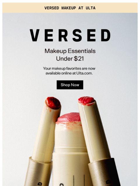 versedskin newsletter: Makeup Essentials Under $21