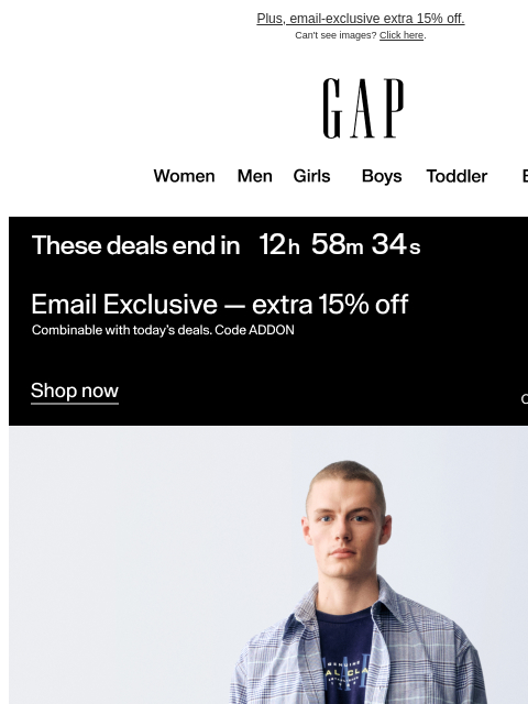 gap newsletter: It's your final day to get up to 70% off markdowns