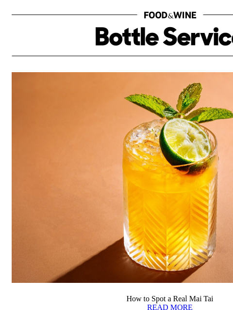 foodandwine newsletter: How to Spot a Real Mai Tai