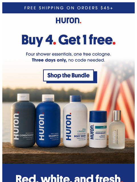 usehuron newsletter: Free cologne is waiting for you.