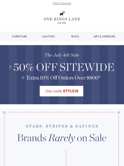 onekingslane newsletter: Ralph Lauren Home, Hooker Furniture & Amber Lewis ...