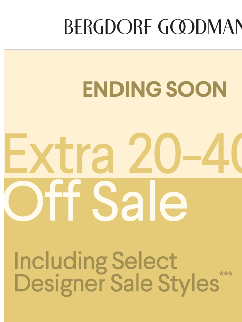 bergdorfgoodman newsletter: The Sale Just Got Better