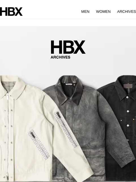 hbx newsletter: HBX Archives Preview: 3 July/9AM EST/9PM HKT Relea...
