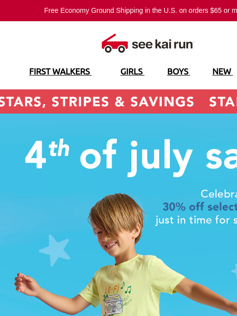 seekairun newsletter: Red, White & New Markdowns