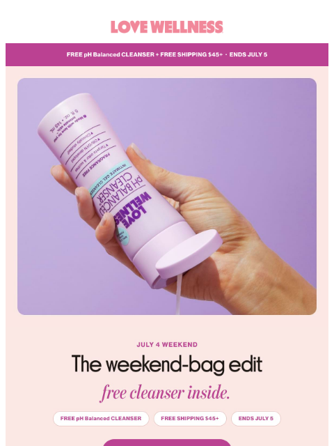 lovewellness newsletter: The weekend-bag edit ✨