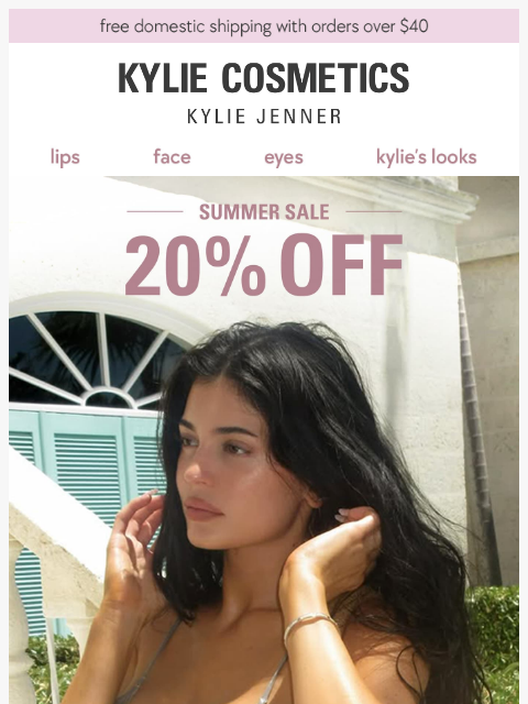 kyliecosmetics newsletter: 20% OFF kylie's faves 🥰