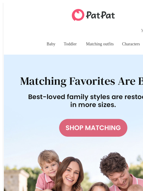patpat newsletter: 🌸 Matchy-Matchy Is Back