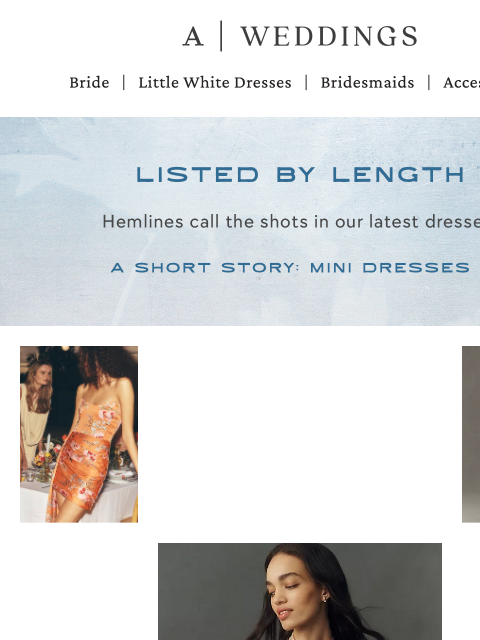anthropologie newsletter: Summer weddings? Sale is an EXTRA 50% off!