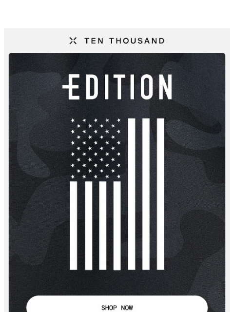 tenthousand newsletter: Limited Units: Flag Edition Interval Short