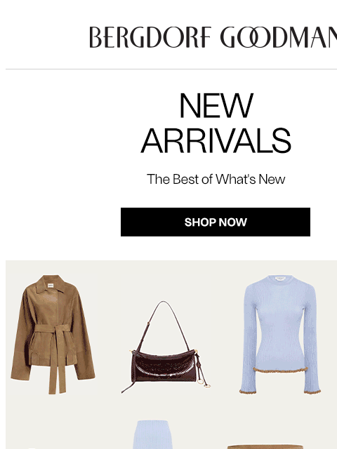 bergdorfgoodman newsletter: Newness Report: This Just In
