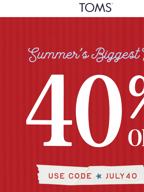 toms newsletter: Every Sandal You Need, As Low As $36