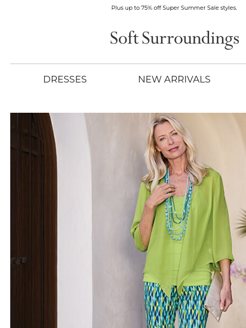 softsurroundings newsletter: Superla Savings
