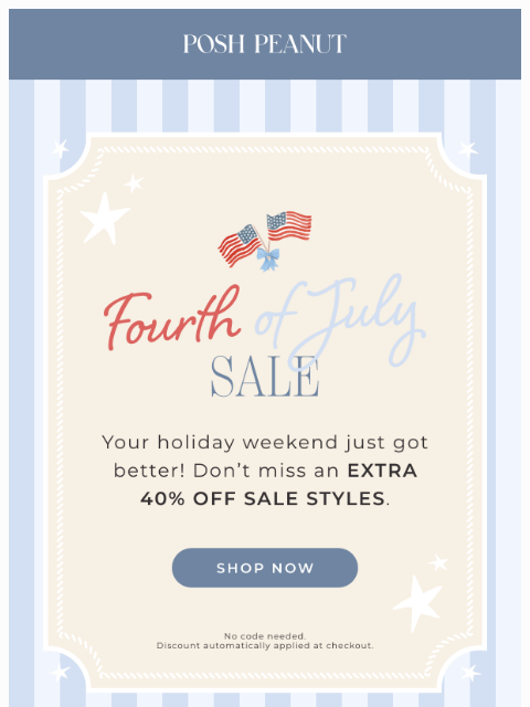poshpeanut newsletter: ☀️ The Sale of the Summer is Here!