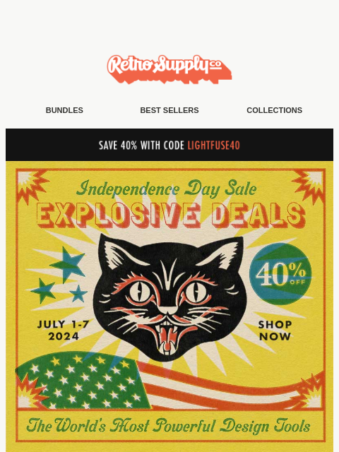 Declare a creative revolution this Fourth of July with a sizzling 40% off all digital goods including brushes, fonts, and value-priced bundles. ͏ ͏ ͏ ͏ ͏ ͏ ͏ ͏ ͏ ͏ ͏ ͏ ͏ ͏ ͏ ͏ ͏ ͏ ͏ ͏ ͏ ͏ ͏ ͏ ͏ ͏ ͏ ͏ ͏