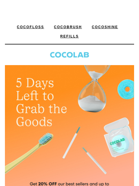 cocolab newsletter: You’re running out of time 