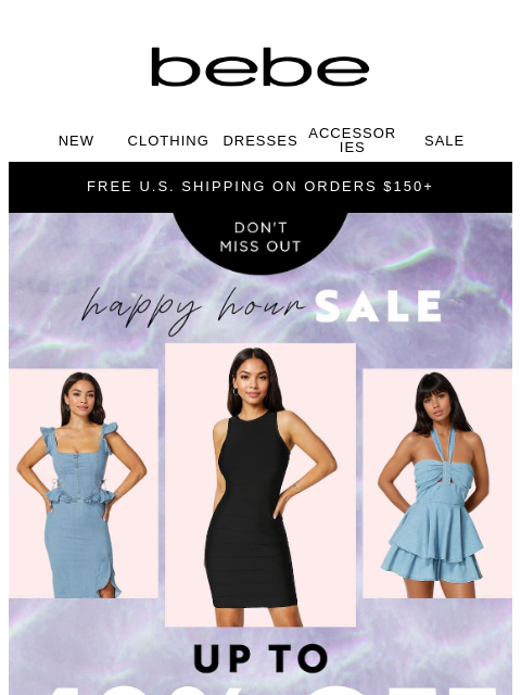 bebe newsletter: This Isn’t a Drill🥵 EXTRA 50% OFF SALE!