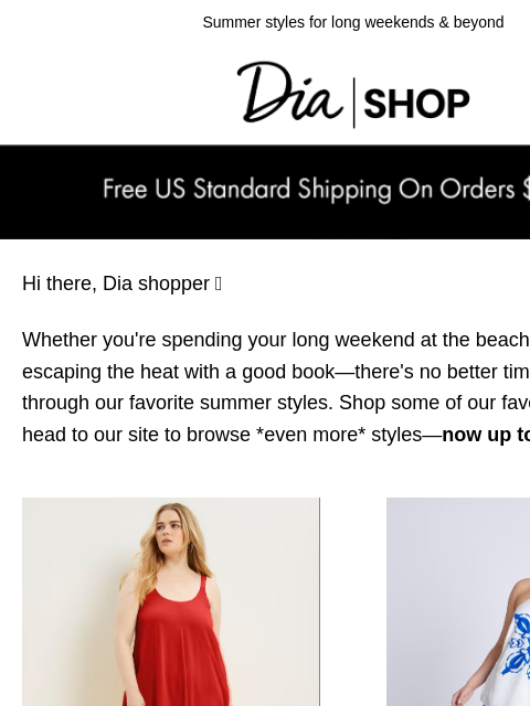 dia newsletter: Long Weekend, *Dressed* Right