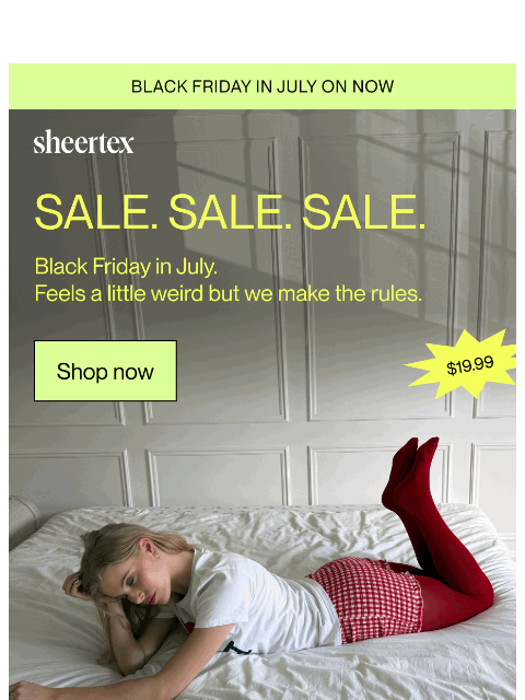 sheertex newsletter: UP TO 80% OFF