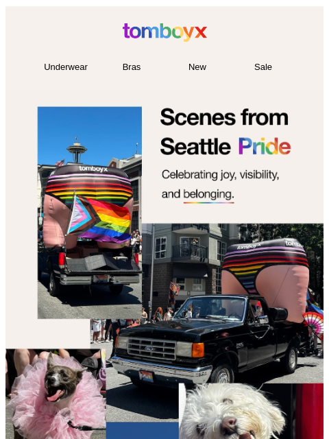 tomboyx newsletter: From Seattle, with Pride 🏳️‍🌈