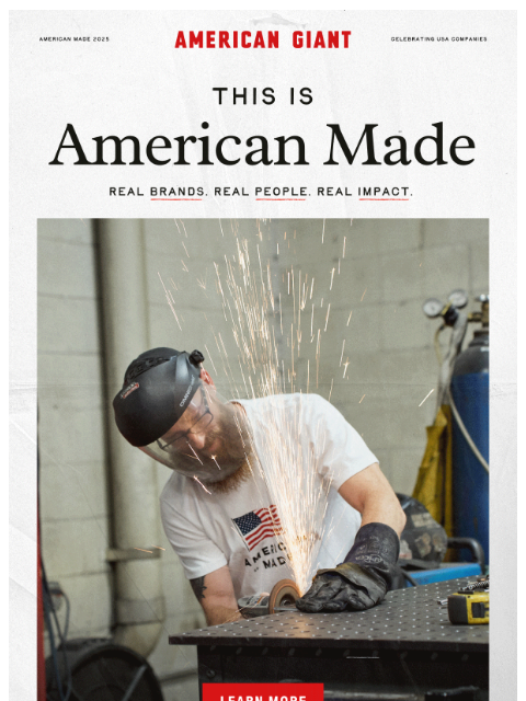 american-giant newsletter: Celebrate the 4th with American-Made