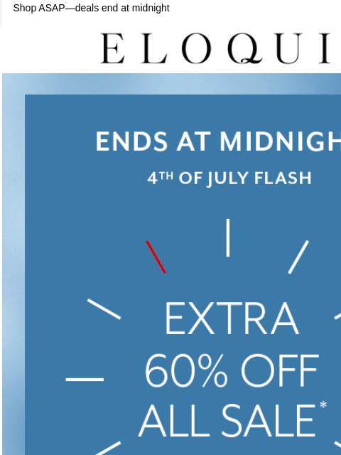 eloquii newsletter: Extra 60% off sale ends SOON