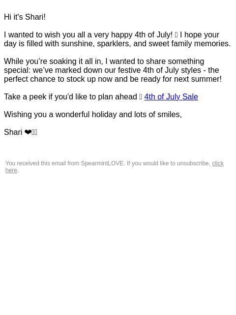 spearmintlove newsletter: 🇺🇸 Happy 4th of July from SpearmintLOVE - and a ...