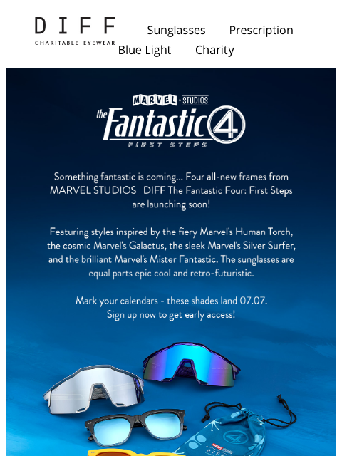 diffeyewear newsletter: Epic New MARVEL STUDIOS | DIFF The Fantastic Four:...