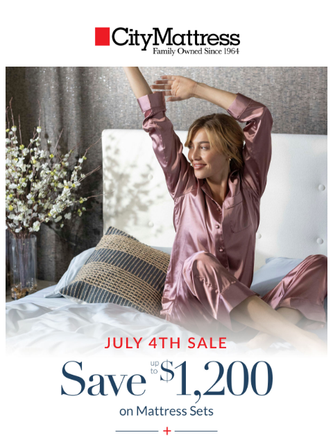 citymattress newsletter: 💥 July 4th Sale: Extra 15% off throughout the sto...