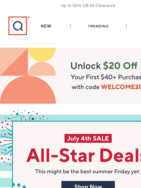 qvcemail newsletter: Cue the Fireworks! July 4th Sale