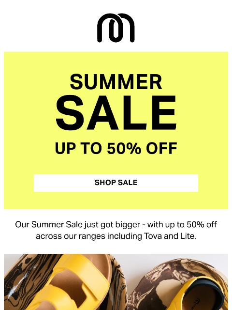 mahabis newsletter: Now 50% Off Selected Lines
